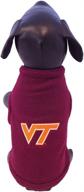 virginia hokies polar fleece sweatshirt dogs ... apparel & accessories logo