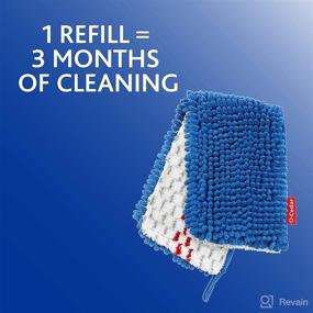 img 2 attached to 🧹 O-Cedar Dual-Action Microfiber Flip Mop Refill Pack - Set of 4