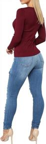 img 2 attached to Tulucky Women's Distressed Boyfriend Jeans: Slim Fit, Ripped Denim Pants with Comfy Stretch - Skinny Jeans