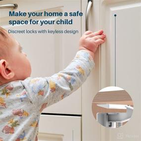 img 2 attached to 👶 Inaya Flexible Cabinet Locks for Babies: 12-Pack Child Safety Latches, Baby Proof & Easy Install – No Drilling or Tools!