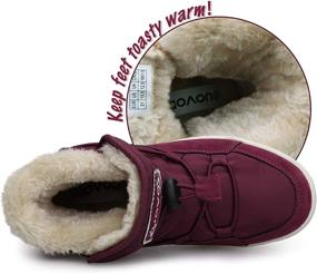 img 2 attached to UOVO Outdoor Grey Fur Boys' Waterproof Sneaker Boots - Shoes