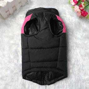 img 2 attached to 🧥 Didog Cold Weather Dog Warm Vest Jacket Coat, Pet Winter Clothes for Small to Large Dogs, 8-Inch