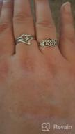 картинка 1 прикреплена к отзыву Кольцо из стерлингового серебра BORUO "Узел любви" - высокий блеск, удобное кольцо, обруч обещания/дружбы (размеры с 4 по 12) от Scott Decoteau