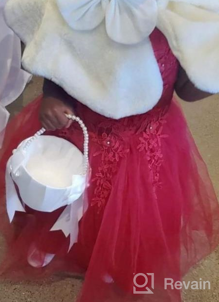 img 1 attached to 👑 Exquisite Princess Embroidery Pageant Communion Birthday Girls' Clothing: A Regal Touch for Special Occasions review by Chris Hayes