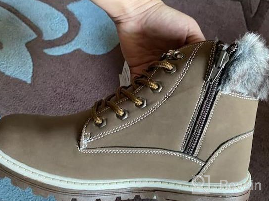 img 1 attached to Waterproof Winter Combat Duck Boots For Women With Ankle Support - Ideal For Snow, Rain And Outdoor Adventures review by Ellie Parra