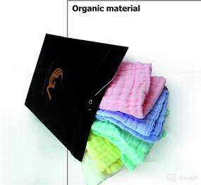 img 1 attached to 🌈 Ultravoyager Burp Cloth in Muslin Cotton - 6 Layered, Extra Absorbent, Organic and Soft for Newborns - Baby Boy/Girl Face Towel - Multi-Color Rainbow Set - Pink, Yellow, Blue, Green - 5 Pack Unisex, 20"X10