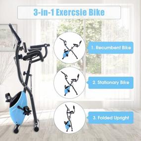 img 3 attached to Тренируйтесь дома с велотренажером для дома Merax: регулируемый и стационарный велосипед для серьезных велосипедистов
