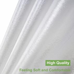 img 1 attached to UFRIDAY Eva Frosted Weighted Shower Curtain Liner With 5 Bottom Magnets, Heavy Duty, Thick Semi-Transparent 72X75 Inch For Bathroom