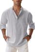 jinidu sleeve henley shirts casual men's clothing best - shirts logo