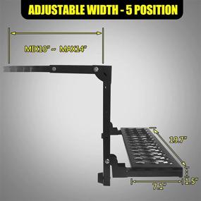 img 2 attached to KAIRAY Folding Tire Step: Portable, Adjustable Height & Width, Non-Slip - Ideal for Trucks, SUVs, and Pickups (Max 350 lbs)