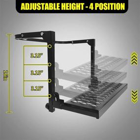 img 1 attached to KAIRAY Folding Tire Step: Portable, Adjustable Height & Width, Non-Slip - Ideal for Trucks, SUVs, and Pickups (Max 350 lbs)