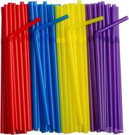 flexible disposable plastic drinking straws kitchen & dining logo