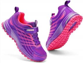 img 1 attached to Lightweight And Breathable UBFEN Kids Running Sneakers For Boys And Girls - Ideal For Gym, Sports, Tennis, And Athletic Walking
