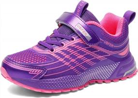 img 2 attached to Lightweight And Breathable UBFEN Kids Running Sneakers For Boys And Girls - Ideal For Gym, Sports, Tennis, And Athletic Walking