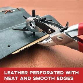img 3 attached to 💪 The Ultimate Leather Puncher: Enhanced Diameter & Durability