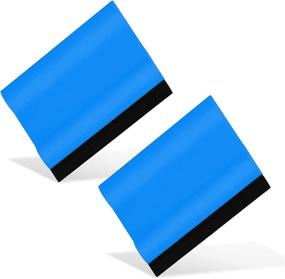 img 4 attached to EHDIS Small Rubber Squeegee for Car Window Windshield,Film,Stickers,Decals and Vinyl Applicator, Kitchens, Glass, Shower,Counter Cleaning Tool, Pack of 2-Blue