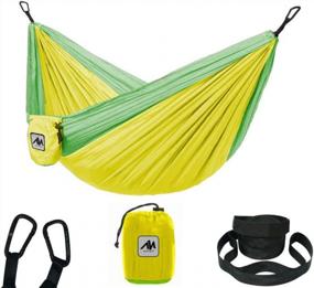 img 4 attached to Ultralight Kids Camping Hammock With Strap & Carabiner - Perfect Outdoor Gift For Boys And Girls. Small Size Mini Hammocks Ideal For Indoor Or Outdoor Use.