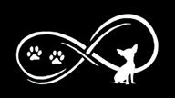 🐶 charming c1058 chihuahua dog infinity decal sticker: a must-have for dog lovers! логотип