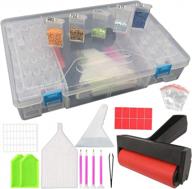 diy diamond painting tools set with storage container, complete diamond embroidery accessory kit logo