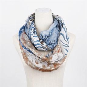 img 1 attached to Women Lightweight Infinity Scarf Loop Women's Accessories : Scarves & Wraps