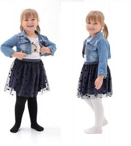 img 3 attached to Cute And Cozy: EPEIUS Cable Knit Tights For Your Baby Girl - Available In Multiple Pack Sizes!