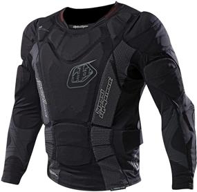 img 2 attached to 👕 Troy Lee Designs 7855: Heavyweight, Long-Sleeve Protection Shirt in Solid Black - Ultimate Safety and Style