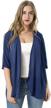 women's chiffon cardigans: comfy, breathable & stylish 3/4 sleeved blouse by towncat logo