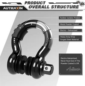 img 1 attached to AUTMAXIN Shackles 3/4&#34 Exterior Accessories better for Towing Products & Winches