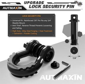 img 3 attached to AUTMAXIN Shackles 3/4&#34 Exterior Accessories better for Towing Products & Winches