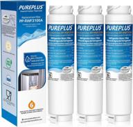 pureplus 9000194412 refrigerator water filter replacement for bosch ultra clarity 9000194412, 644845, 9000077104, b26ft70sns, b22cs30sns, b22cs80sns, b22cs50sns, haier 0060820860, 0060218744, 3pack logo