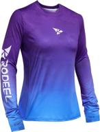 rodeel crew neck athletic moisture thumbholes women's clothing - swimsuits & cover ups logo