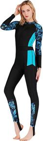 img 3 attached to Akaeys Womens Swimsuit Swimwear Protection Women's Clothing ~ Swimsuits & Cover Ups