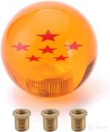 gear shift knob dragon ball 6 stars for 4 5 6 speed for most car models with 3 adapters (6stars) логотип