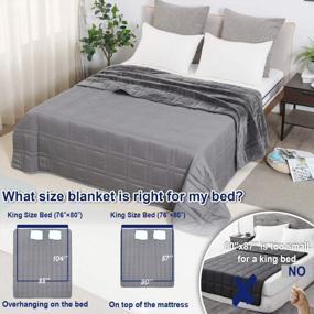 img 1 attached to Experience Year-Round Comfort With Our Double-Sided 30Lb Weighted Blanket - Perfect For Couples!