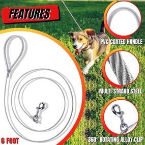 img 1 attached to Strong Resistant Tangle Braided Attachment Dogs