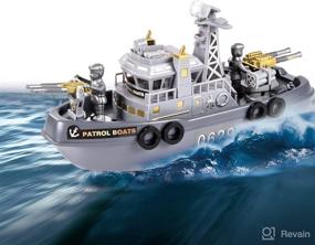 img 3 attached to 🚢 Children's Pool Warship Toy Boat Bath Toys: Fun Bath Tub Toy Boat with Warship Aircraft Carrier Design - Perfect Pool Toys for Kids
