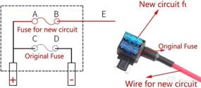 img 3 attached to ESUPPORT 12v 24v Car Add A Circuit Fuse ACN TAP Adapter Low Profile Blade Style Fuse Holder Plug - 5 Pack
