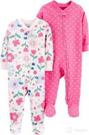 🌙 carter's girls' 2-pack cotton sleep and play: the ultimate comfort for bedtime bliss logo