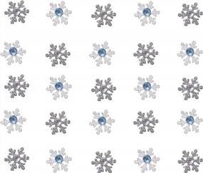 img 1 attached to ❄️ Jolee's Boutique Snowflake Dimensional Stickers: Add a Touch of Winter Magic to Your Crafts!