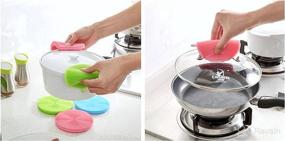 img 2 attached to 🧽 JJMG 3-Piece Multipurpose Silicone Scrub Scrubber Sponge: Perfect for Dishwashing and Make-up Brush Cleaning