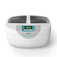 efficient ultrasonic cleaner for jewelry, eyeglasses, and dentures - ukoke uuc25w: professional grade portable solution with 2.5 l capacity and eco-friendly green design logo