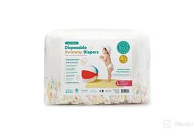 img 4 attached to 🏊 Little Toes Natural Disposable Swimmy Baby Diapers, Large (Pack of 24): Eco-Friendly, Swim-Ready Diapers for Your Little One