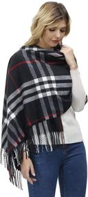 img 4 attached to Coloris Blanket Stylish Oversize Cashmere Women's Accessories : Scarves & Wraps