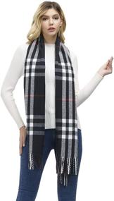 img 2 attached to Coloris Blanket Stylish Oversize Cashmere Women's Accessories : Scarves & Wraps