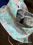 img 1 attached to Large Floral Knitting Tote Bag Yarn Storage Organizer For Large Projects review by Cindy Beaver