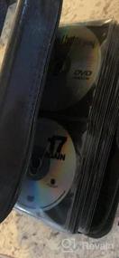 img 6 attached to Чехол-органайзер для хранения CD DVD на 128 емкостей от CCidea - защитная папка для переноски для дома и путешествий, портативный кошелек для компакт-дисков из черного пластика