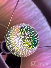 img 5 attached to Создайте чарующую атмосферу на открытом воздухе с помощью светодиодной лампочки AmeriLuck 3D Firework Fairy Globe - водонепроницаемой и долговечной (2 шт. в упаковке)