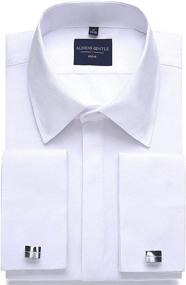 img 4 attached to Alimens Gentle Regular Include Cufflinks Men's Clothing : Shirts