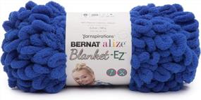 img 4 attached to Bernat Alize Blanket-EZ Yarn, Bright Blue