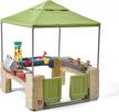 shaded outdoor fun for kids with step2 all around playtime patio playset logo